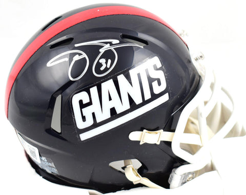 Jason Sehorn Autographed New York Giants 81-99 Speed Mini Helmet- Beckett W Holo