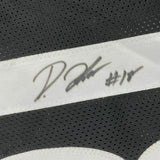 FRAMED Autographed/Signed DIONTAE JOHNSON 33x42 Pittsburgh Black Jersey JSA COA