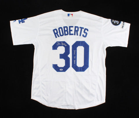 Dave Roberts Signed Los Angeles Dodgers Jersey Inscribed "2016 NL MOY" (PSA COA)