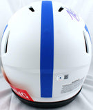 Michael Strahan Signed NY Giants F/S Lunar Speed Authentic Helmet-BAW Hologram