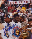 1993-1994 Houston Rockets Multi Signed Framed Championship 16x20 Photo PSA Holo