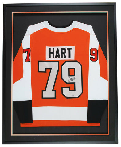 Carter Hart Signed Framed Philadelphia Flyers Fanatics Hockey Jersey Fanatics