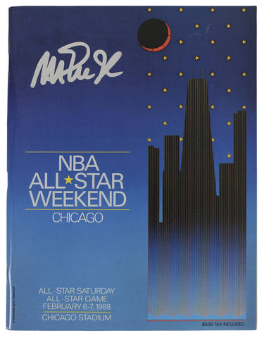 Lakers Magic Johnson Signed 1988 All-Star Game Program BAS Witnessed #WY56244