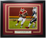 Clyde Edwards Helaire Signed Framed Kansas City Chiefs 11x14 Photo BAS