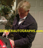 John Elway Autographed Denver Broncos Black Replica Helmet JSA 22571