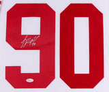 Jason Pierre-Paul Signed Giants 35" x 43" Custom Framed Jersey Display (JSA COA)