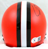 Odell Beckham Signed Cleveland Browns Mini Helmet-Beckett W Hologram *Black