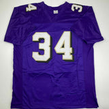 Autographed/Signed RICKY WILLIAMS Baltimore Purple Football Jersey Beckett COA