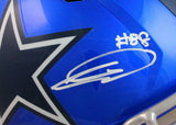 CeeDee Lamb Autographed Dallas Cowboys F/S Flash Speed Helmet-Fanatics *White