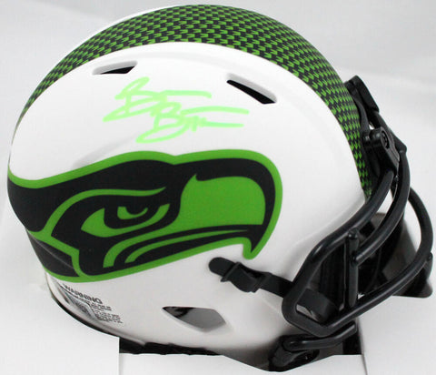 Brian Bosworth Signed Seattle Seahawks Lunar Speed Mini Helmet-Beckett W Holo