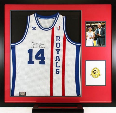 Oscar Robertson Best To Isaiah Authentic Signed Framed Jersey BAS #AB77949