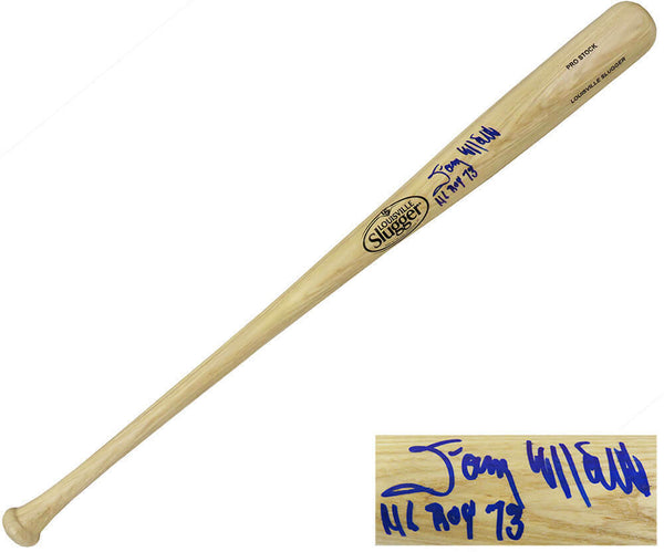 Gary Matthews Signed Louisville Slugger Blonde Baseball Bat w/NL ROY 73 (SS COA)
