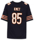 Framed Cole Kmet Chicago Bears Autographed Navy Nike Game Jersey