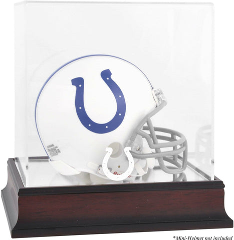 Colts Mahogany Logo Mini Helmet Display Case - Fanatics