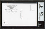 Tigers Ty Cobb Writing Sample 3.5x5.5 HOF Plaque Postcard BAS Slabbed 39