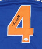 Lenny Dykstra Signed New York Mets Pullover Jersey (JSA COA) 86 Lead Off Hitter