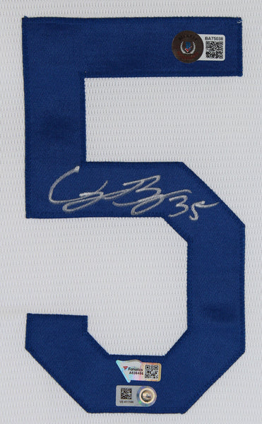 Dodgers Cody Bellinger Signed White Majestic Jersey w/ 2018 WS