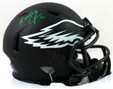Randall Cunningham Signed Eagles Eclipse Mini Helmet - Beckett W Auth *Green