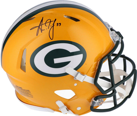 Aaron Jones Green Bay Packers Autographed Riddell Speed Authentic Helmet