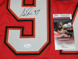 SIMEON RICE SIGNED AUTOGRAPHED TAMPA BAY BUCS BUCCANEERS #97 RED JERSEY JSA