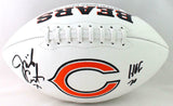 Jimbo Covert Signed Chicago Bears Logo Football w/HOF - Beckett W Auth *Black