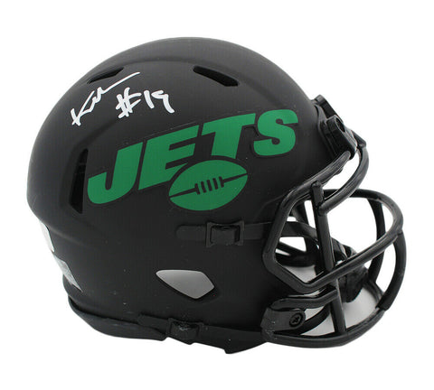 Keyshawn Johnson Signed New York Jets Speed Eclipse NFL Mini Helmet