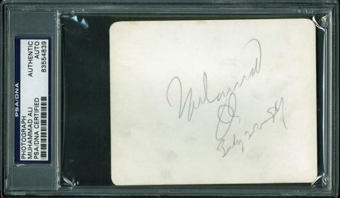 Muhammad Ali Boxing Authentic Signed 3.5X4.5 Photo Autographed PSA/DNA Slabbed