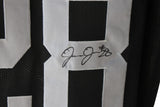 Josh Jacobs Autographed/Signed Pro Style Black XL Jersey BAS 28397