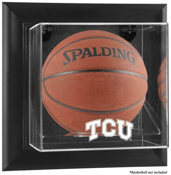 TCU Horned Frogs Black Framed Wall-Mountable Basketball Display Case - Fanatics