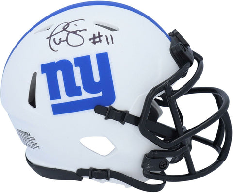 Phil Simms NY Giants Signed Lunar Eclipse Alternate Mini Helmet