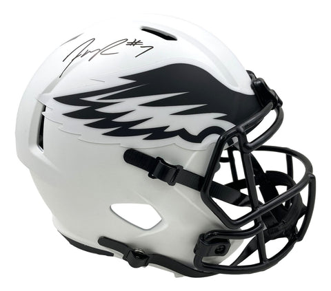 Haason Reddick Signed Eagles FS Lunar Eclipse Replica Speed Helmet JSA ITP
