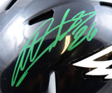Miles Sanders Signed Philadelphia Eagles ALT 22 Speed Mini Helmet-Beckett W Holo