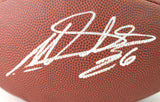 Miles Sanders Autographed Wilson Super Grip Football - JSA W Auth *Silver