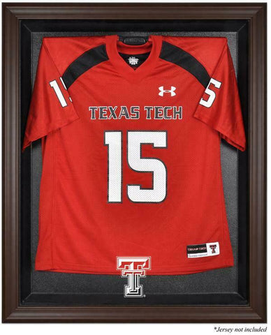 Texas Tech Red Raiders Brown Framed Logo Jersey Display Case - Fanatics