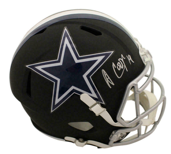 Amari Cooper Autographed/Signed Dallas Cowboys Black Replica Helmet JSA 22779