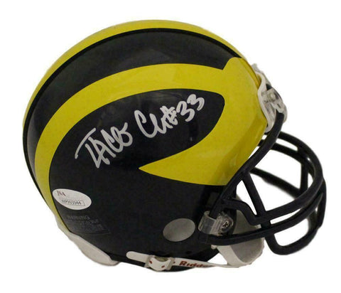 Taco Charlton Autographed/Signed Michigan Wolverines Mini Helmet JSA 21554