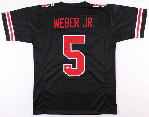 Mike Weber Signed Ohio State Buckeyes Jersey (JSA COA) 2019 NFL Draft Pick R.B.