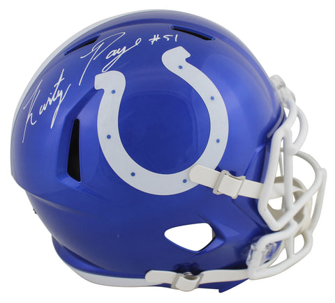 Colts Kwity Paye Authentic Signed Flash Full Size Speed Rep Helmet BAS Witnessed