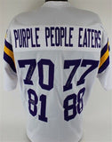 Purple People Eaters, Eller, Marshall, Larsen & Page Signed Vikings Jersey (BAS)