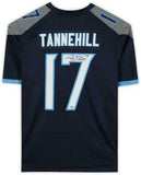 Framed Ryan Tannehill Tennessee Titans Autographed Blue Nike Game Jersey
