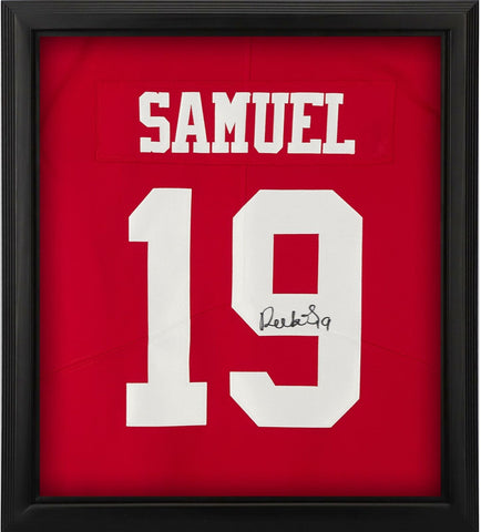 Deebo Samuel San Francisco 49ers Framed Autographed Red Limited Jersey Shadowbox