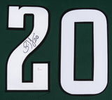 Brian Dawkins Signed Eagles 31"x 35" Custom Framed Jersey (JSA Hologram)