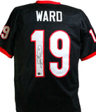 Hines Ward Autographed Black College Style Jersey- Beckett W *Black