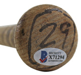 Athletics Geronimo Berroa Signed Game Used Louisville Slugger Bat BAS #X71294