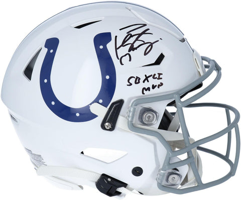 Peyton Manning Colts Signed Flex Auth. Helmet with "SB XLI MVP" Insc