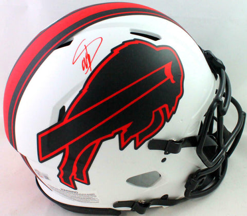 Stefon Diggs Signed Authentic Bills Lunar Speed F/S Helmet *top-Beckett W Holo