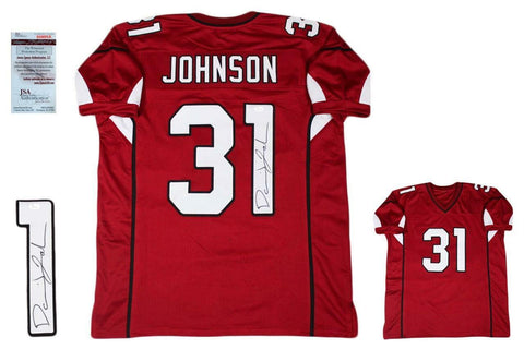 David Johnson Autographed SIGNED Jersey - JSA Witnessed Authentic - Red