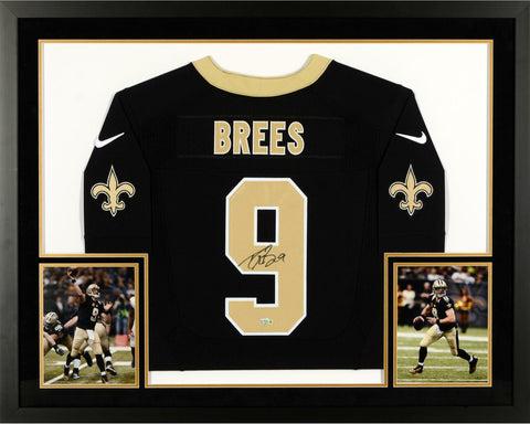 Drew Brees New Orleans Saints Framed Signed Limited Black Jersey - Fanatics