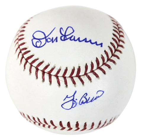 Yankees Yogi Berra & Don Larsen Authentic Signed Oml Baseball MLB #FJ839038