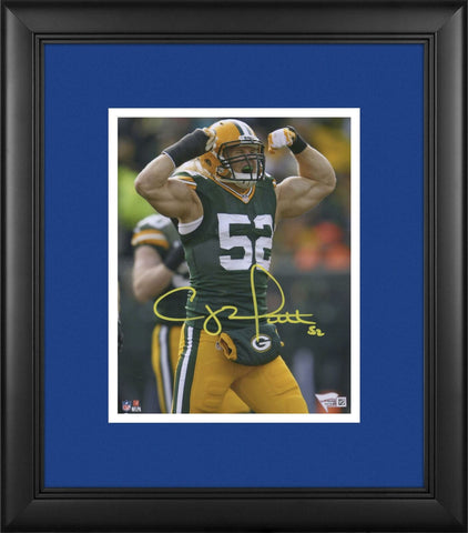Clay Matthews Green Bay Packers Framed Autographed 8" x 10" Flex Photograph